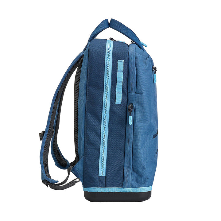 Plano Weekend Tackle Backpack in Wave design, durable tackle storage with multiple compartments for fishing gear.