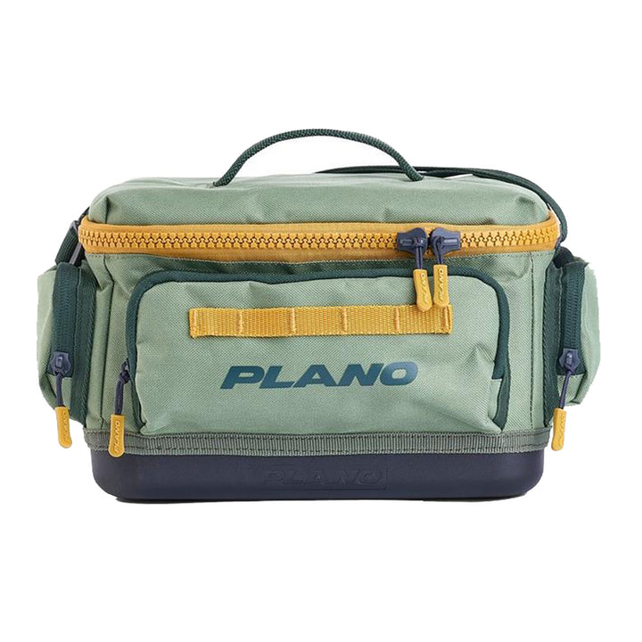 Plano Weekend Tackle Bag 3500 in moss, a durable tackle storage bag designed for organized fishing gear.
