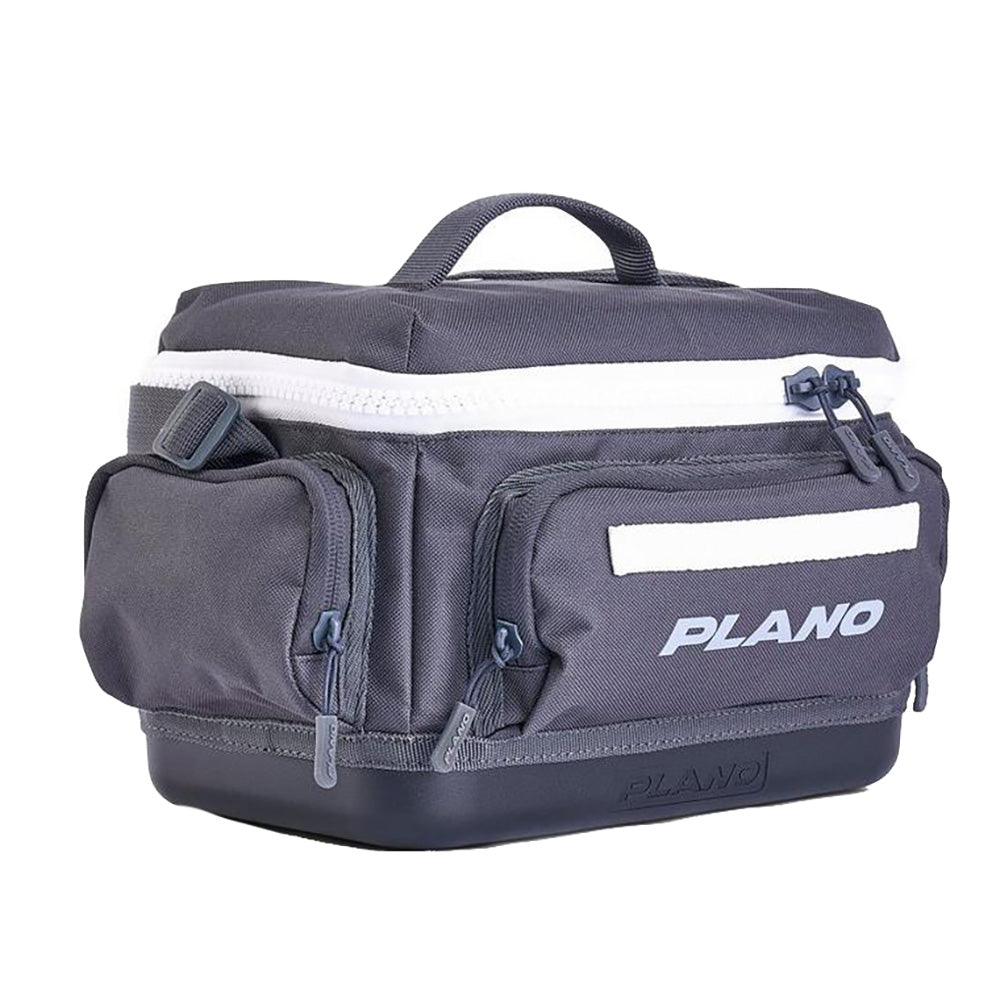 Plano Weekend Tackle Bag 3500 in slate, a durable tackle storage bag with multiple compartments for fishing gear.