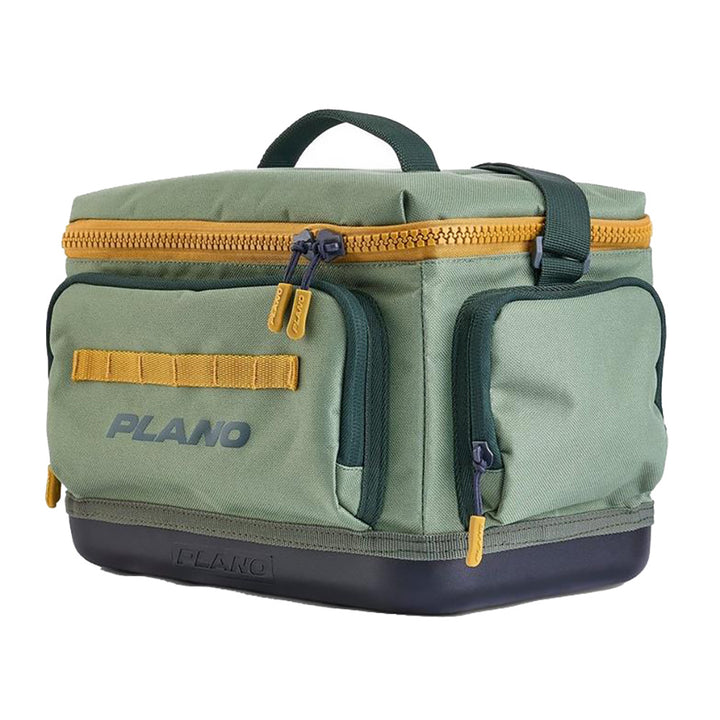 Plano Weekend Tackle Bag 3600 in moss, a durable tackle storage bag with multiple compartments for fishing gear.