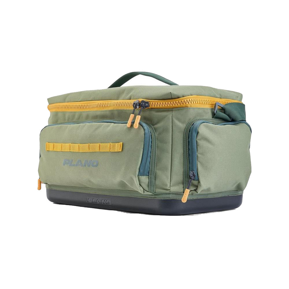 Plano Weekend Tackle Bag 3700 in Moss, a durable tackle storage bag with multiple compartments for fishing gear.