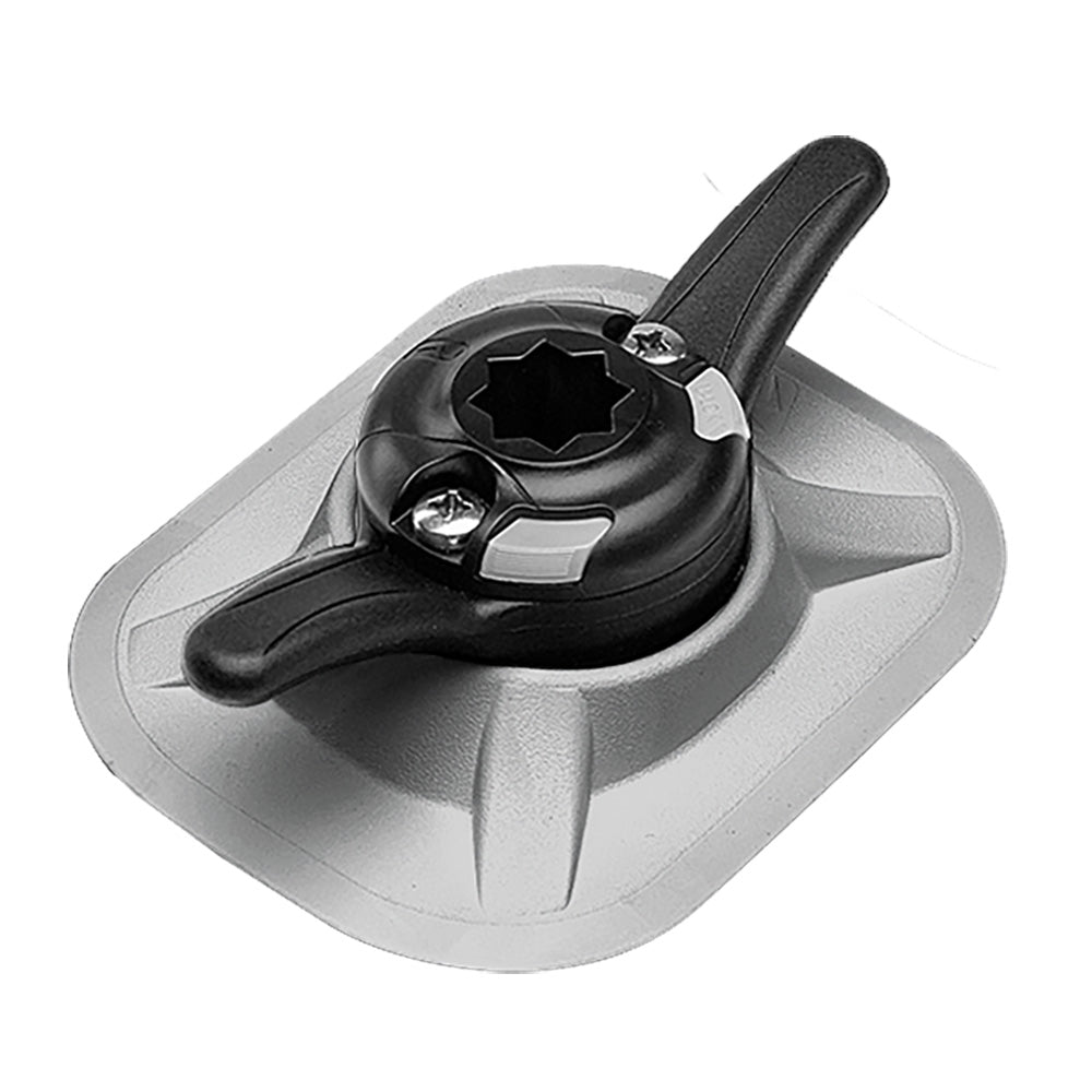 RAILBLAZA CleatPort RIBMount with 3M adhesive in grey, marine accessories for boat cleat mounting and securing equipment.