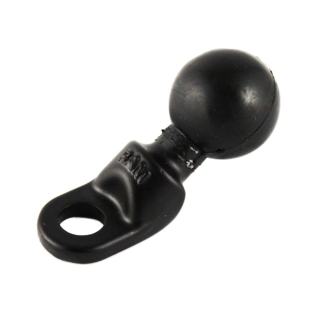 RAM Mounting Systems B size motorcycle base with 9mm hole and 1-inch ball for secure mounting on motorcycles.
