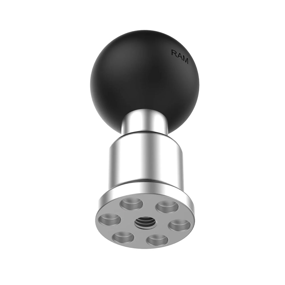RAM Mounting Systems C Size aluminum pin-lock ball adapter with 1/4"-20 female thread for versatile mounting applications