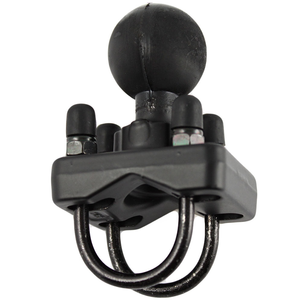 RAM Mounts stainless steel double U-bolt base with 1.5-inch ball for 1 to 1.25-inch diameter rails, C size mounting system