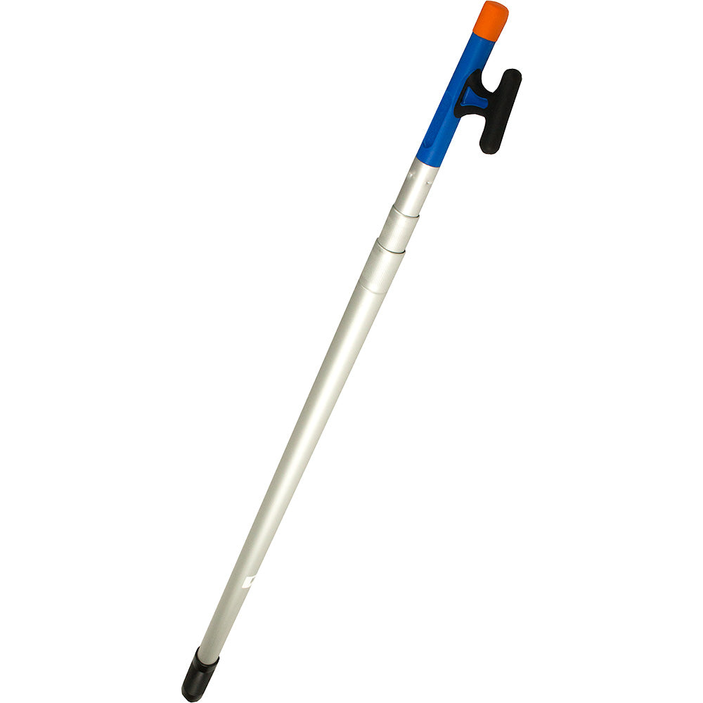 Sea-Dog 8-foot aluminum boat hook with three-piece design, used for docking and mooring on boats.