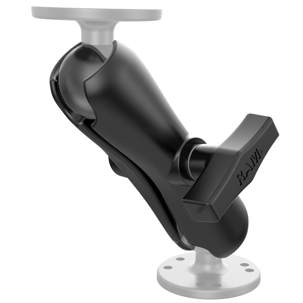 RAM Mount Double Socket Arm for 1.5-inch ball bases, GPS accessories by RAM Mounting Systems, shown with mounting hardware.