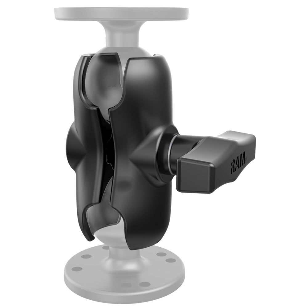 RAM Mount Short Double Socket Arm for 1.5-inch ball, GPS accessories by RAM Mounting Systems, adjustable mounting arm for GPS devices.