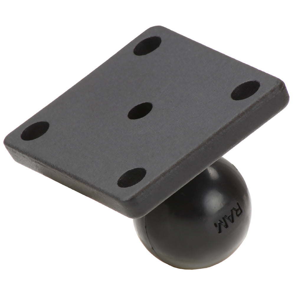 RAM Mount Square 2"x1.7" GPS base with 1" ball, compatible with RAM Mounting Systems GPS accessories for secure attachment.