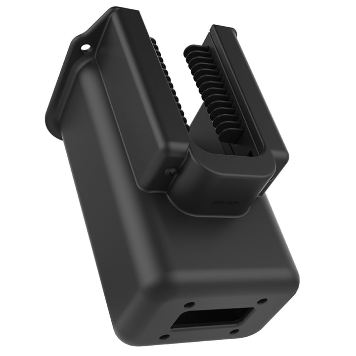 RAM Mount Power-Grip XL universal scanner gun holder for iPads, iPhones, and iPods, with secure mounting and adjustable grip.