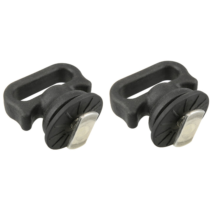 RAM Mount Vertical Track Tie Down Kayak Mounts, 2-pack, for secure kayak transportation with durable mounting system by RAM Mounting Systems.