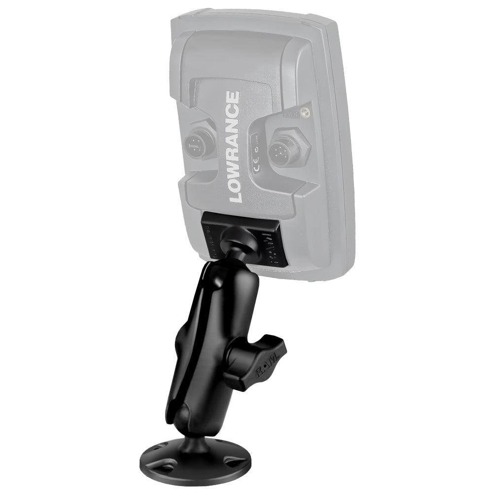 RAM Mount 1" Ball "Light Use" Composite Mount f/Lowrance Elite-4 &amp; Mark-4 Series Fishfinders