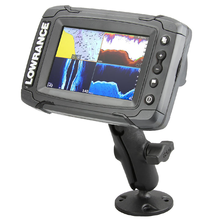 RAM Mount 1" Ball "Light Use" Composite Mount f/Lowrance Elite-4 &amp; Mark-4 Series Fishfinders