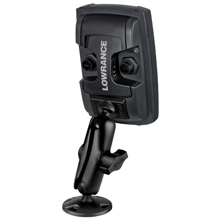 RAM Mount 1" Ball "Light Use" Composite Mount f/Lowrance Elite-4 &amp; Mark-4 Series Fishfinders