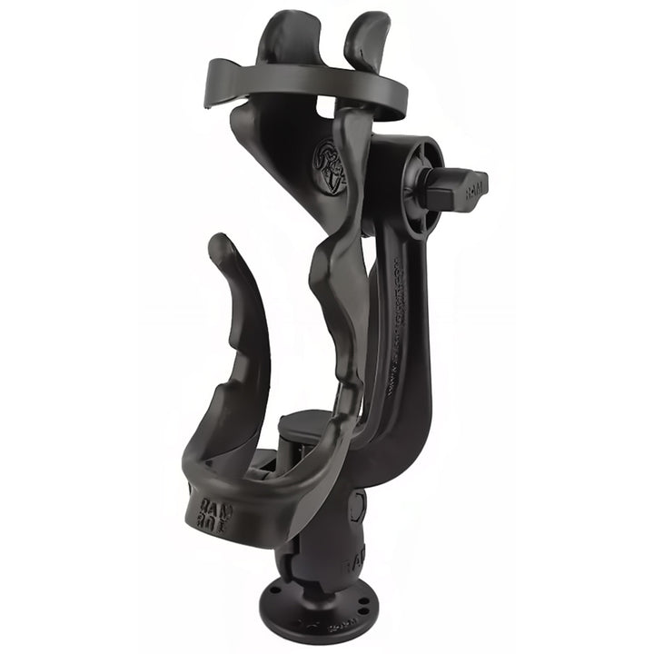 RAM Mount RAM-ROD 2000 Fishing Rod Holder w/RAM-ROD Revolution Ratchet/Socket System &amp; Round Flat Surface Base