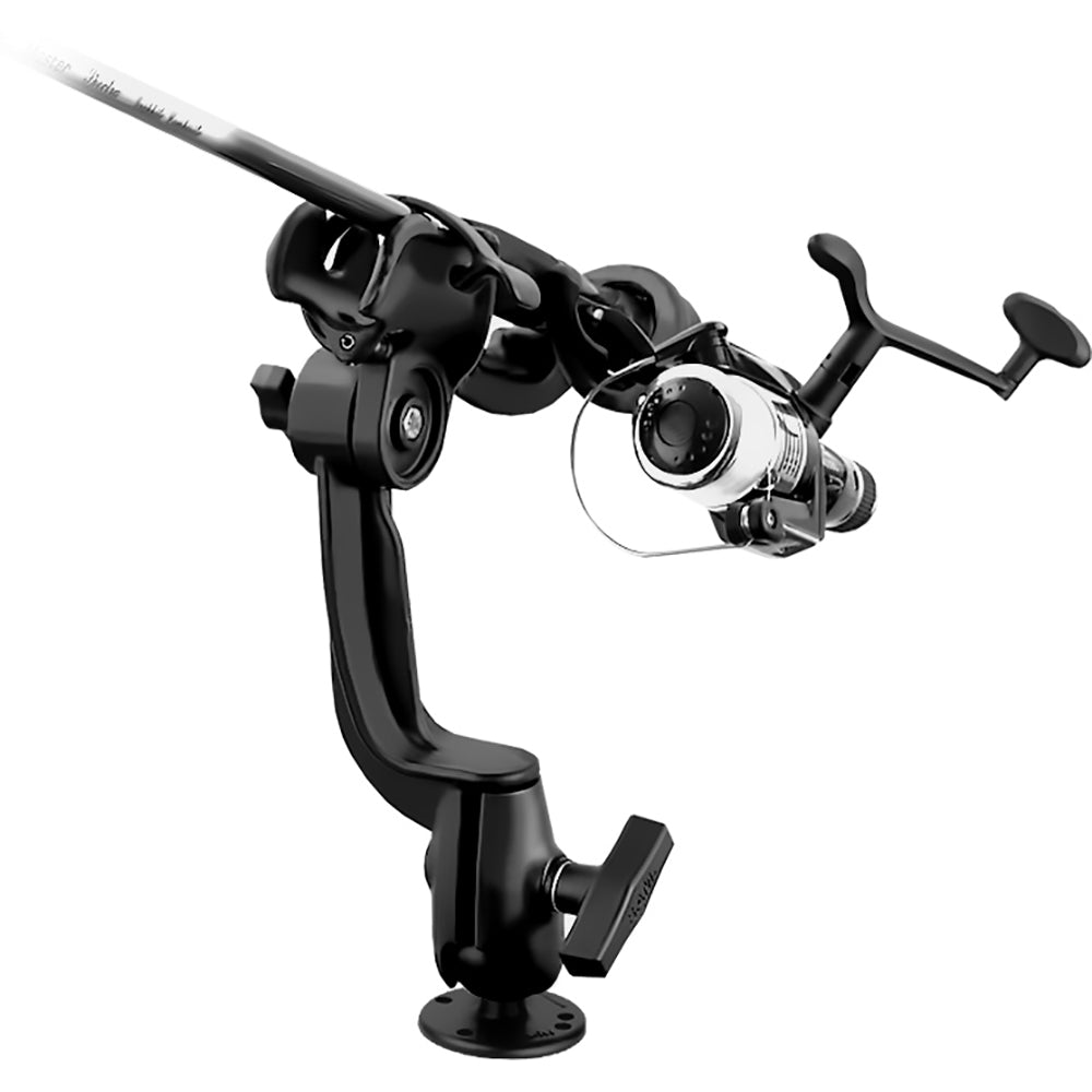 RAM Mount RAM-ROD 2000 Fishing Rod Holder w/RAM-ROD Revolution Ratchet/Socket System &amp; Round Flat Surface Base