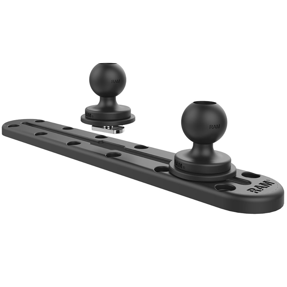 RAM Mount Tough-Track surface mount, 10.75-inch length, durable mounting track for secure attachments by RAM Mounting Systems.