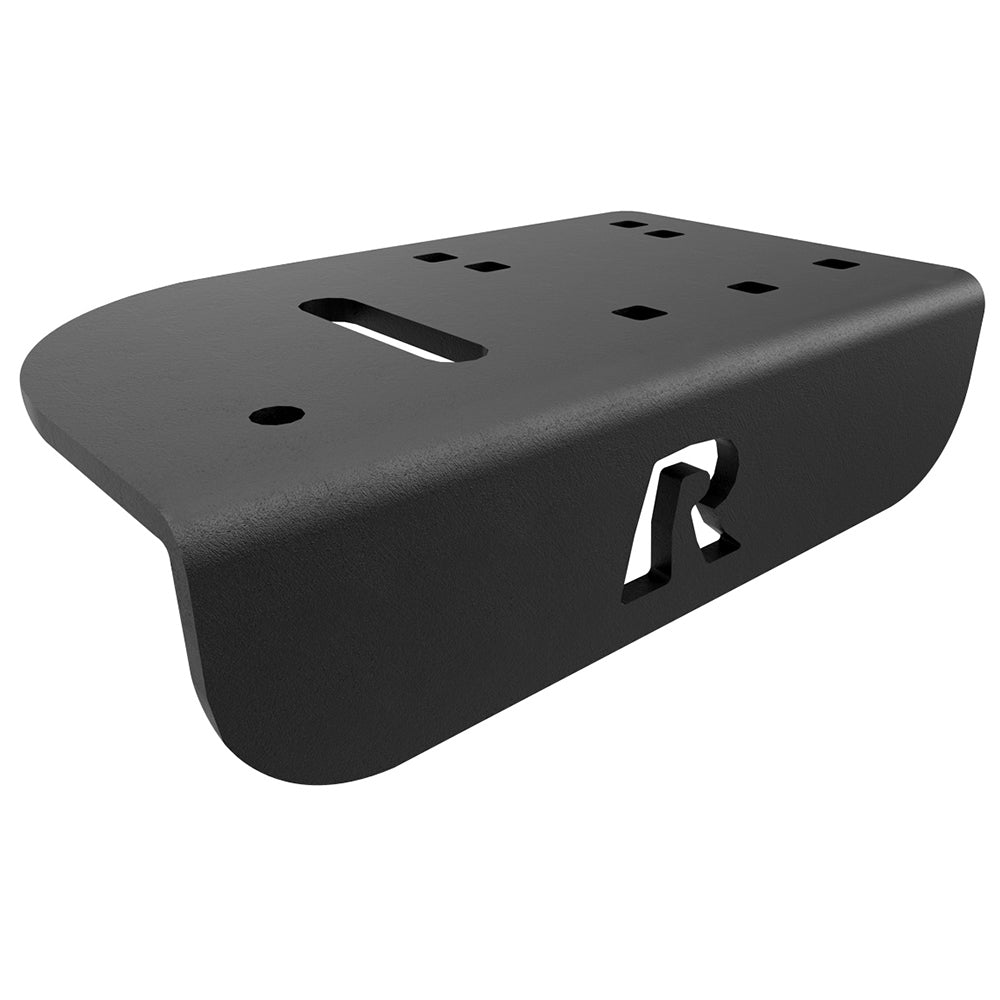 RAM Mount No-Drill Laptop Mount for Ford Transit full-size van, vehicle laptop mount by RAM Mounting Systems, securely attached.