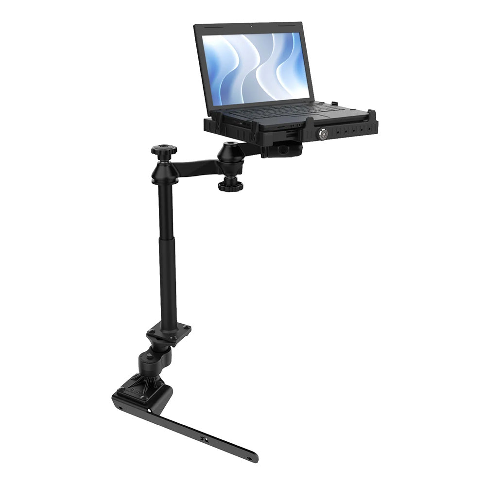 RAM Mounting Systems RAM No-Drill Laptop Mount for vehicles, fits RAM 12-26 series trucks like Ram 2500, secure vehicle laptop holder