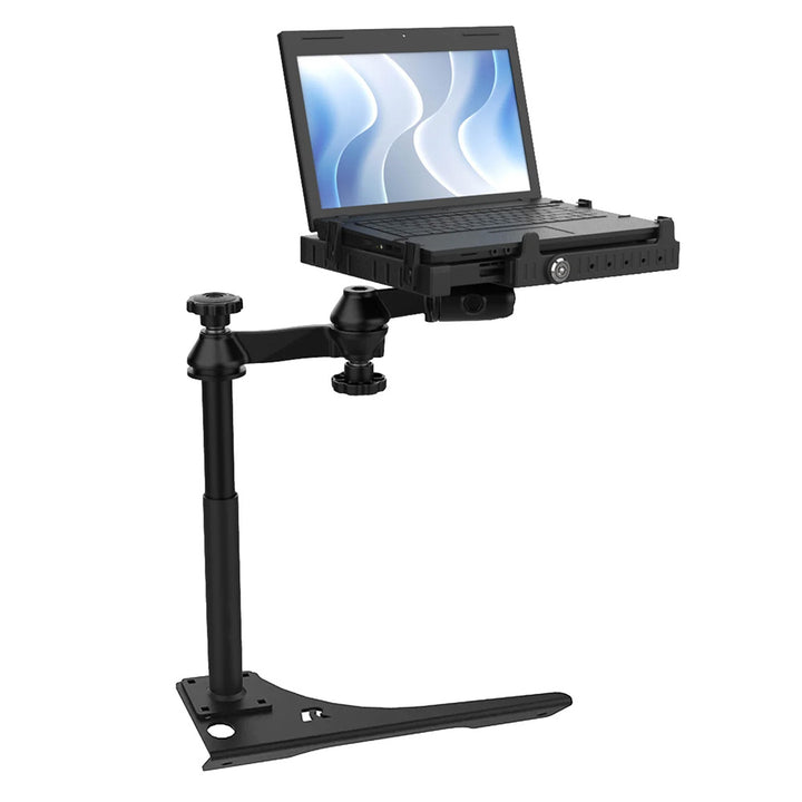 RAM Mounts no-drill laptop mount for Dodge Durango and Jeep Grand Cherokee, vehicle laptop mounting solution from RAM Mounting Systems