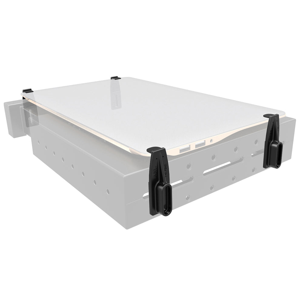 RAM Mounting Systems universal laptop tray side keepers for vehicle laptop mounts, set of four, with secure side retention.