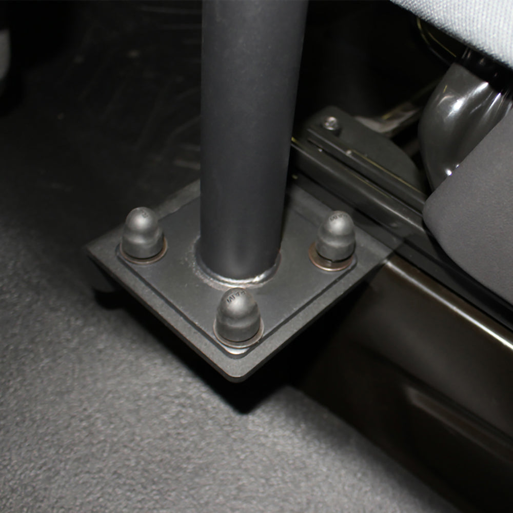 RAM Mount No-Drill Vehicle Mount for 2014-2020 Ford Transit full-size van, attaches securely without drilling.