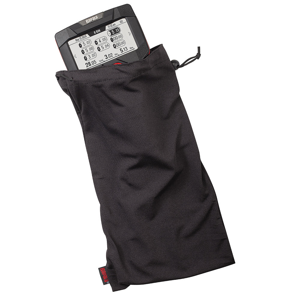 Rapala 20lb High Vis digital fishing scale showing bright yellow display and digital readout for weighing catches