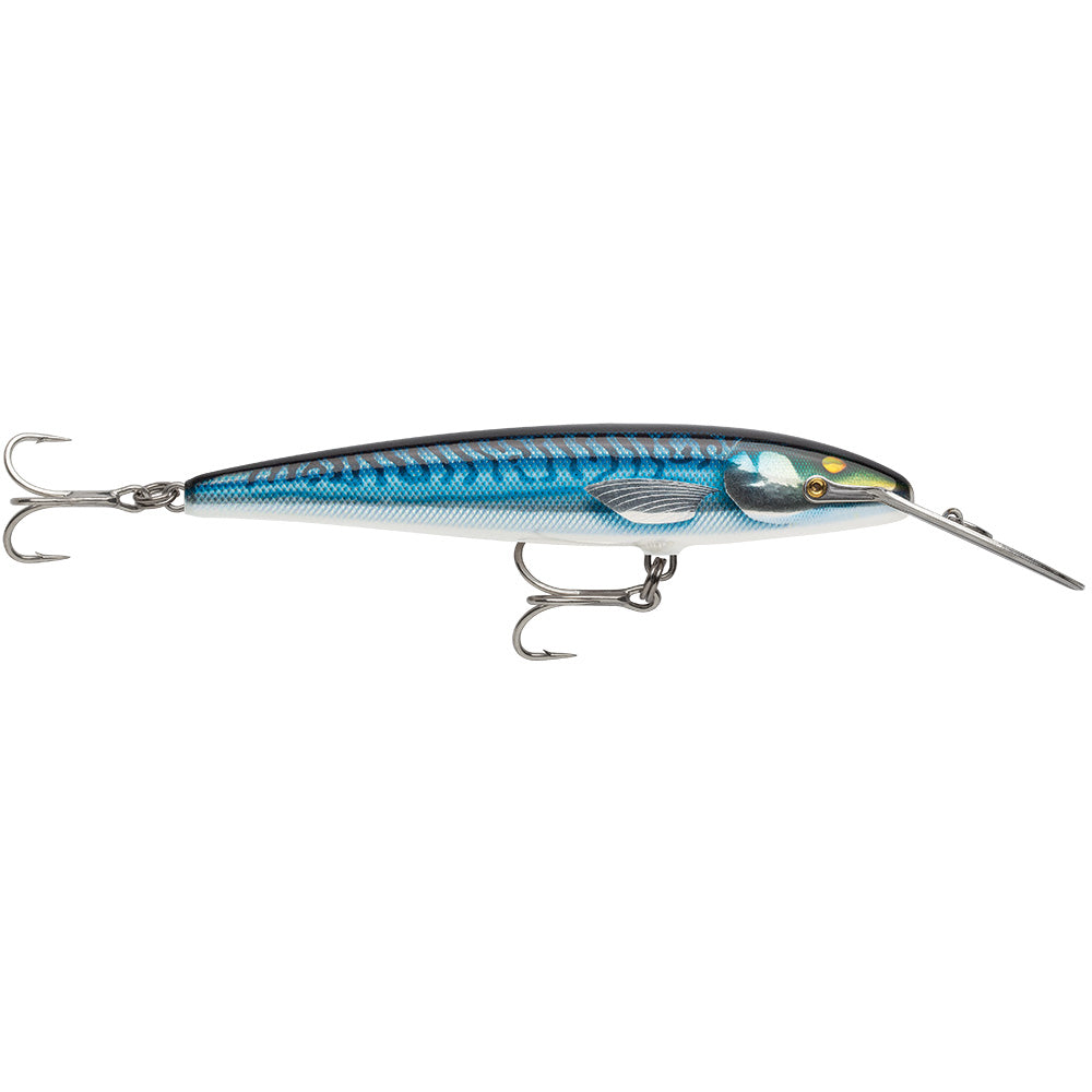 Rapala CountDown Magnum Elite 145 hard and soft bait in armored silver mackerel, 5-3/4 inch fishing lure for freshwater and saltwater.