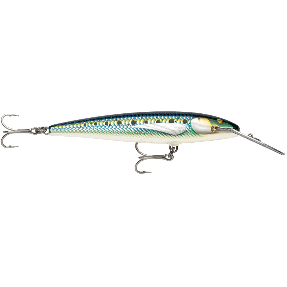 Rapala CountDown Magnum Elite 185 armored sardine hard and soft bait, 7-inch fishing lure for freshwater or saltwater fishing.