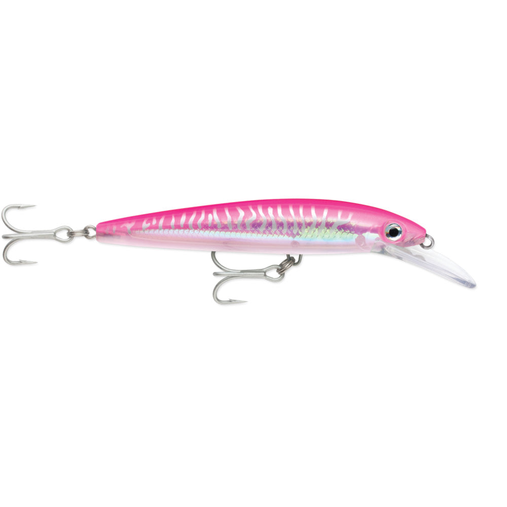 Rapala Husky Magnum 15 hot pink UV hard and soft bait, 5-1/2 inches, designed for fishing success.