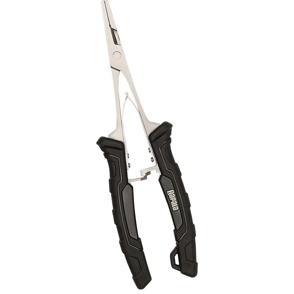 Rapala 7-inch precision forceps tools for fishing and bait handling, featuring durable construction and ergonomic design.