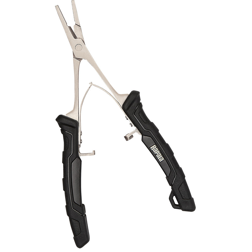 Rapala 7-inch precision forceps, high-quality fishing tools with ergonomic handles for precise gripping and removal of hooks.