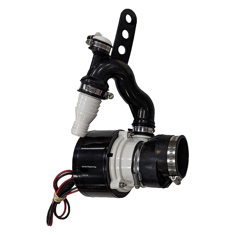 Raritan Atlantes Freedom discharge conversion accessory, showing connectors and fittings for marine sanitation system.
