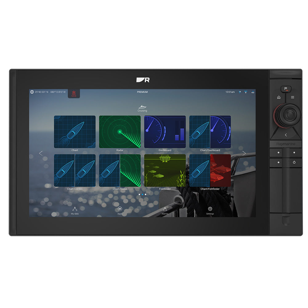 Raymarine Axiom 2 Pro 16 S GPS chartplotter and fishfinder combo display with 15.6-inch screen, no chart or transducer included