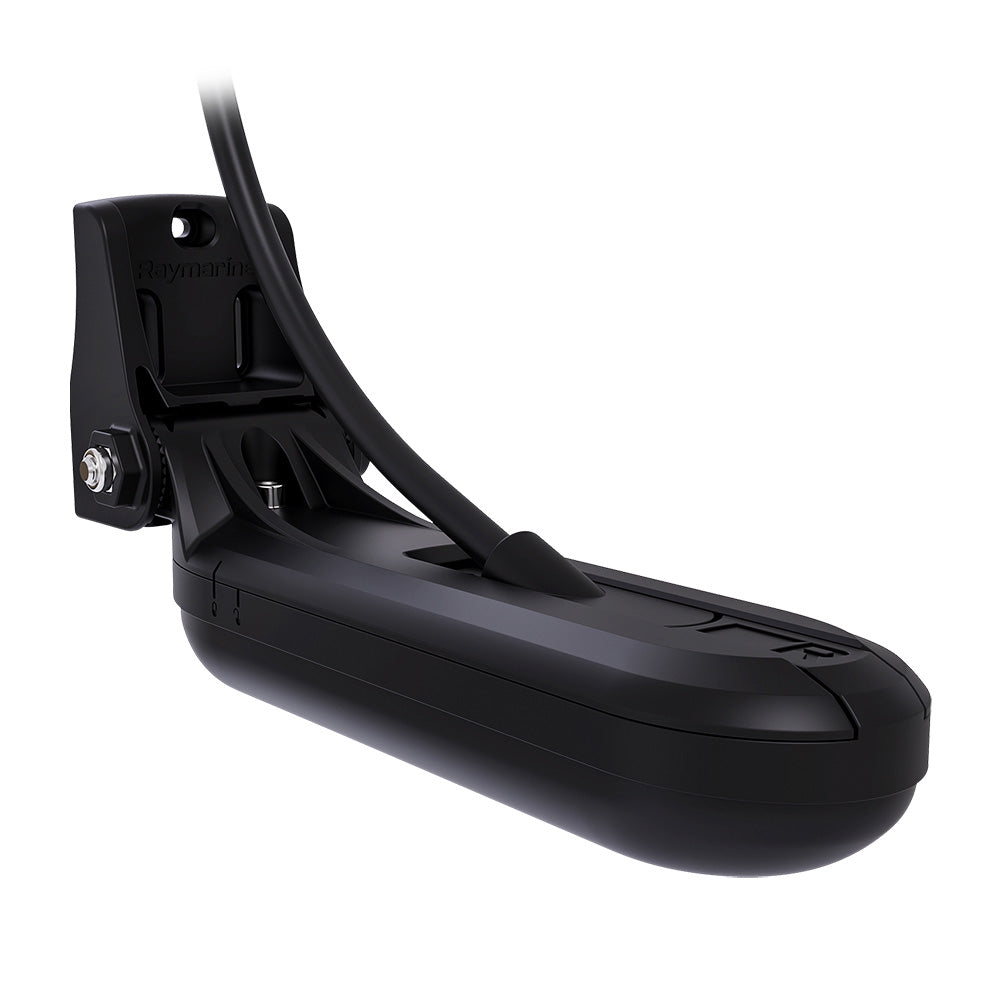 Raymarine HV-100 HyperVision transom mount transducer with 6m cable, used for marine sonar and fish finder applications.