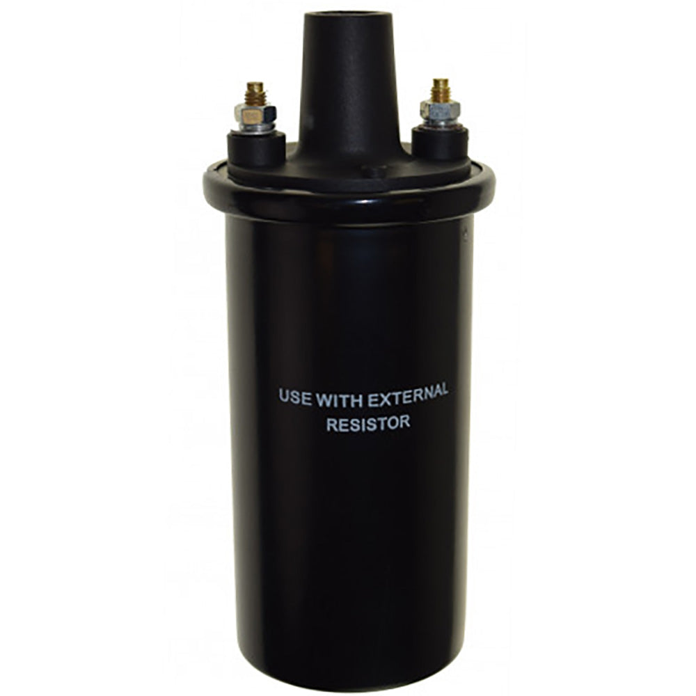Regitar USA ignition coil for Mercruiser V6 and V8 engines with HEI Thunderbolt IV ignition system, shown in the image.