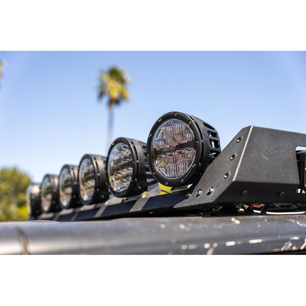 Feu de route tout-terrain RIGID Industries série 360 ​​RGBW 6 pouces avec rétroéclairage RGBW - Lot de 2