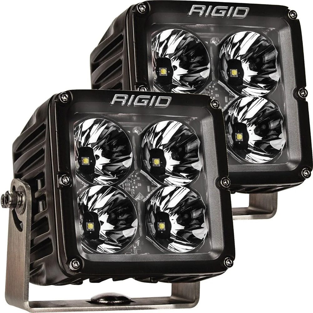 Pair of RIGID Industries XL Radiance RGBW Light Pods with bright LED lighting for off-road and automotive use.