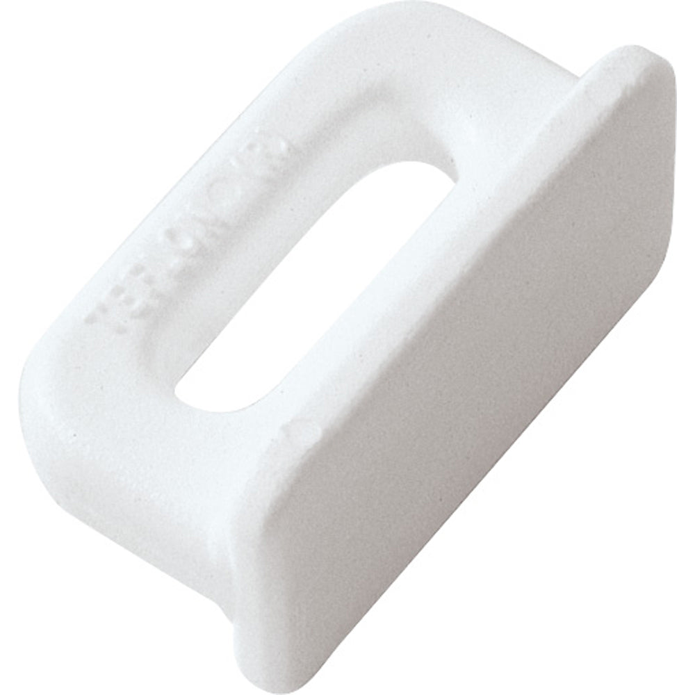Ronstan sail slide with internal track, 22mm wide and 42mm long, displayed on hardware in a close-up view.