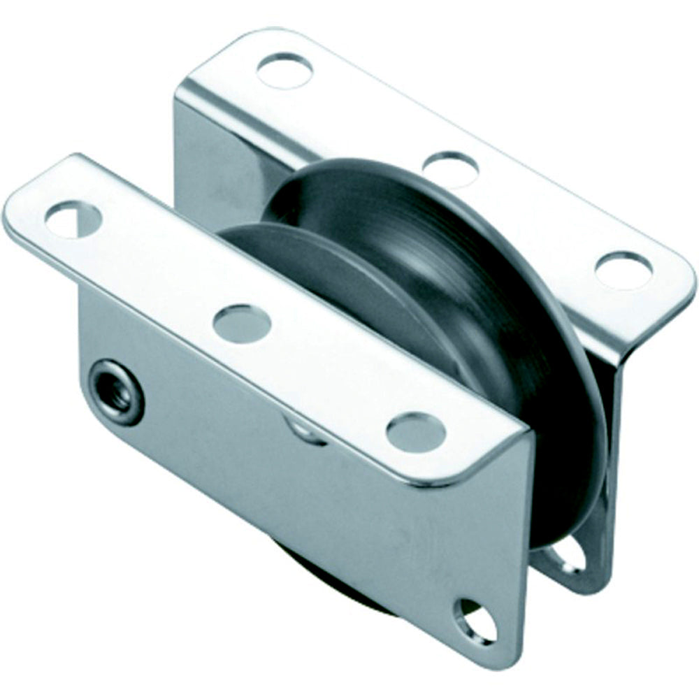 Ronstan Series 40 high load exit box for single rope and wire, durable marine hardware for secure rigging and sailing applications.