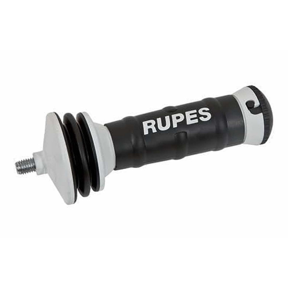 RUPES anti-vibration side handle for LH19E rotary polisher, used for enhanced control during cleaning and polishing tasks