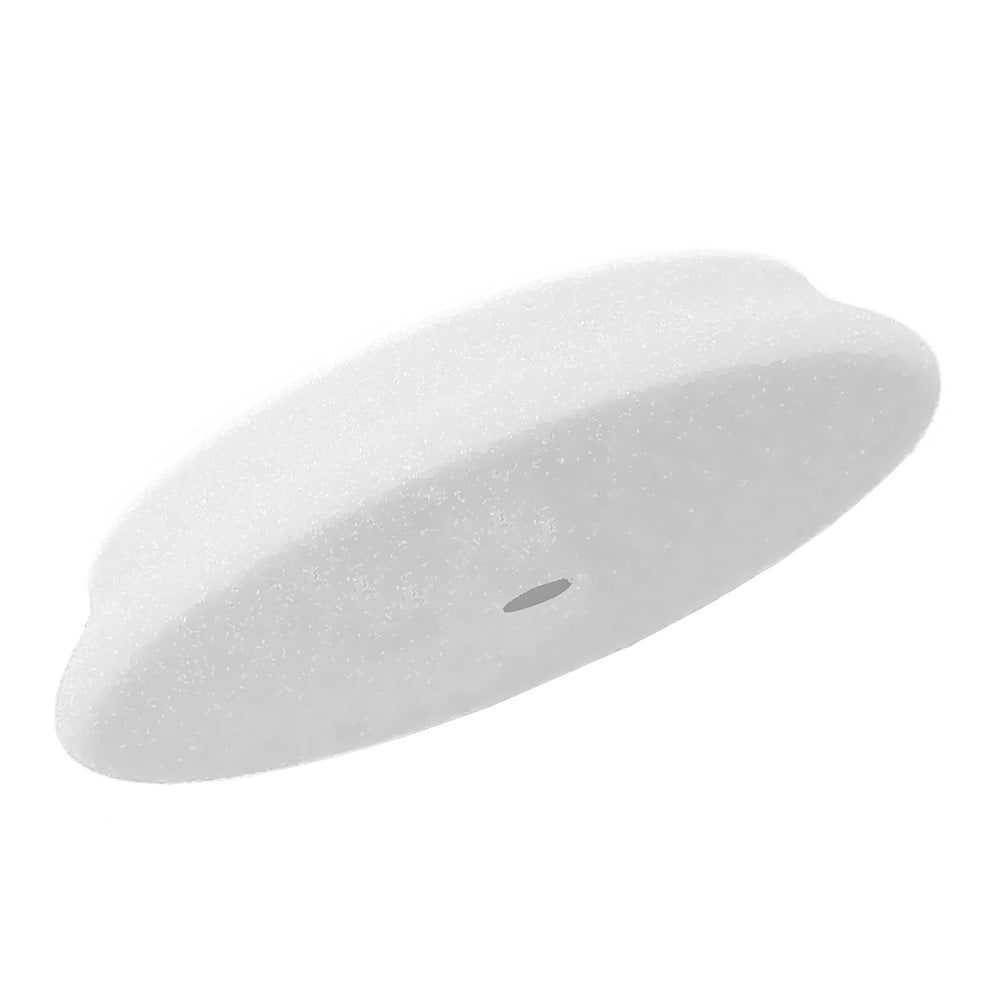 RUPES D-A Ultra Fine Polishing Foam Pad in white, 150/180mm, used for car cleaning and detailing.
