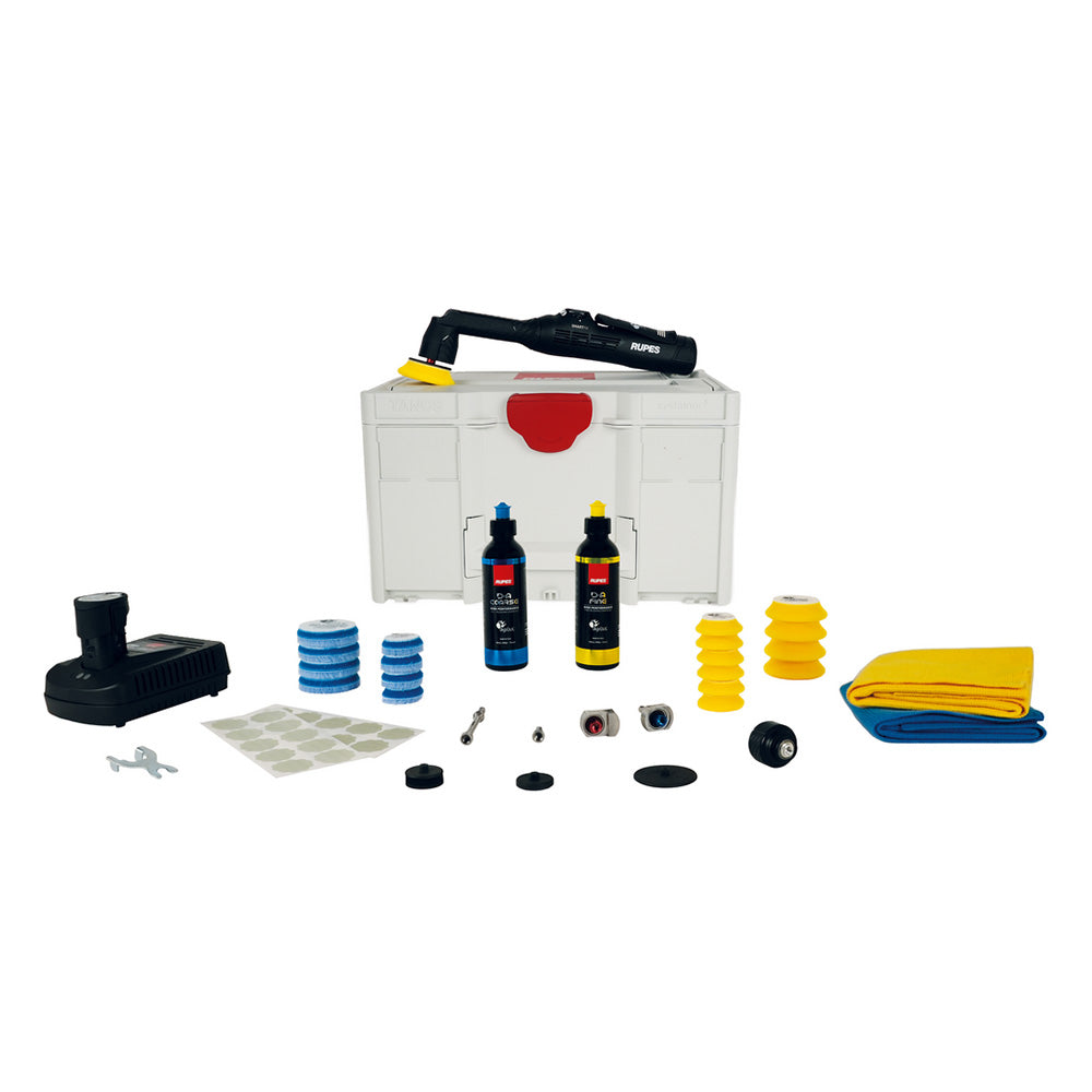 RUPES iBrid Nano II polishing kit in Systainer with 120V USA plug, compact electric cleaning and polishing tool.