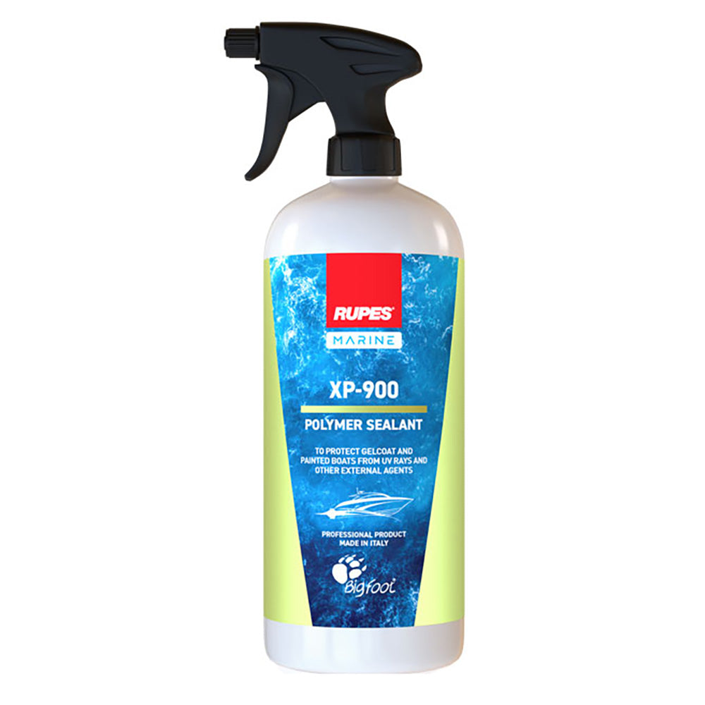 RUPES Marine XP-900 Polymer Spray Sealant in 500ml bottle, used for marine cleaning and protection of boat surfaces.