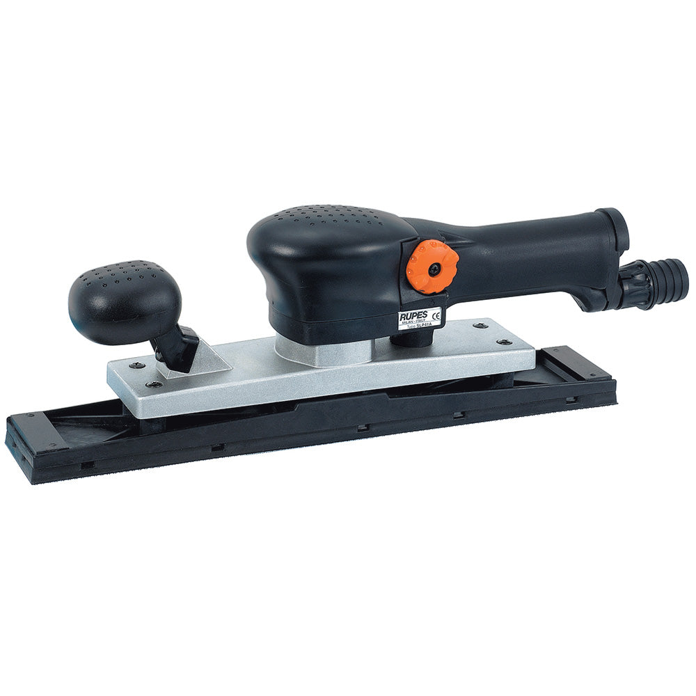 RUPES pneumatic orbital board sander with 70x400mm Velcro pad, 5mm orbit, suitable for cleaning and sanding tasks
