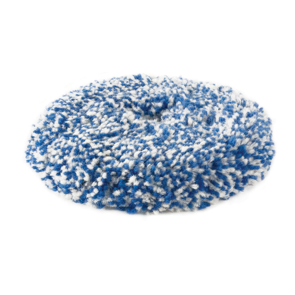 RUPES Twisted Wool Polishing Pad for Rotary Polisher, 230mm, used for cleaning and polishing car surfaces.