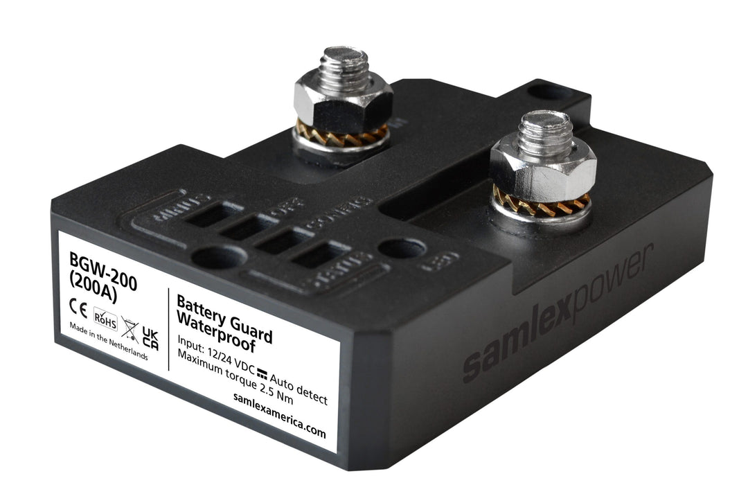 Samlex Waterproof Battery Guard for 200 Amp batteries, durable accessory from Samlex America designed for battery protection.