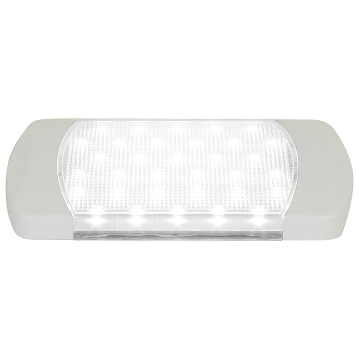 Scandvik Utility Light in cool white with 10-30V, mounted on boat interior, compact and durable accessory lighting.