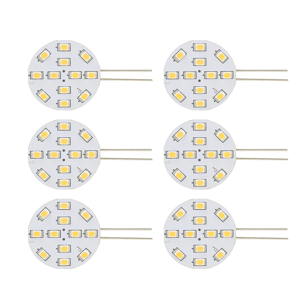 Six warm white Scandvik bulbs in a pack, ideal for replacement or upgrade lighting fixtures, providing soft and cozy illumination.