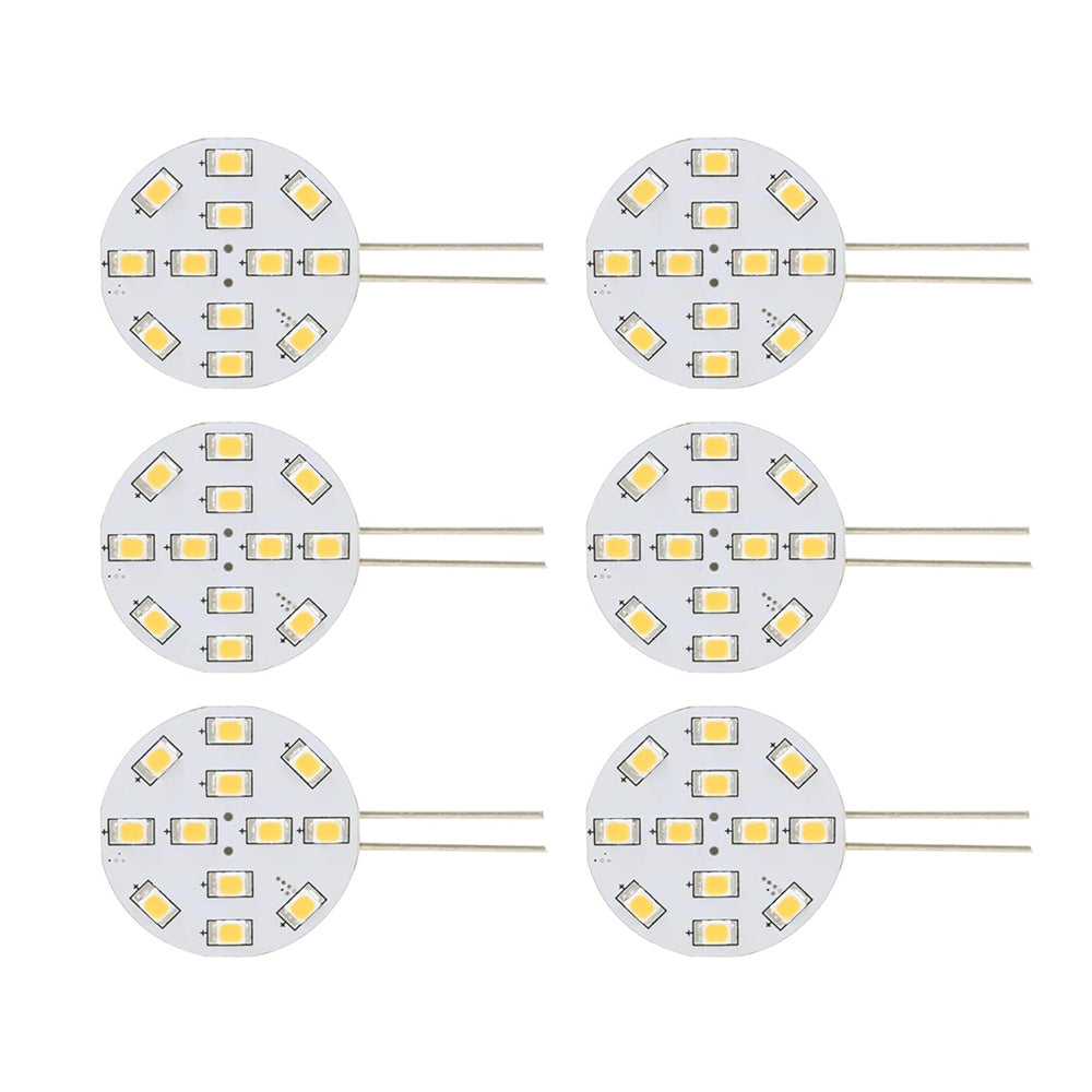 Six Scandvik 41154 cool white LED bulbs, energy-efficient lighting for residential and commercial use.